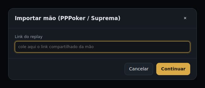 Janela Colar link da mão