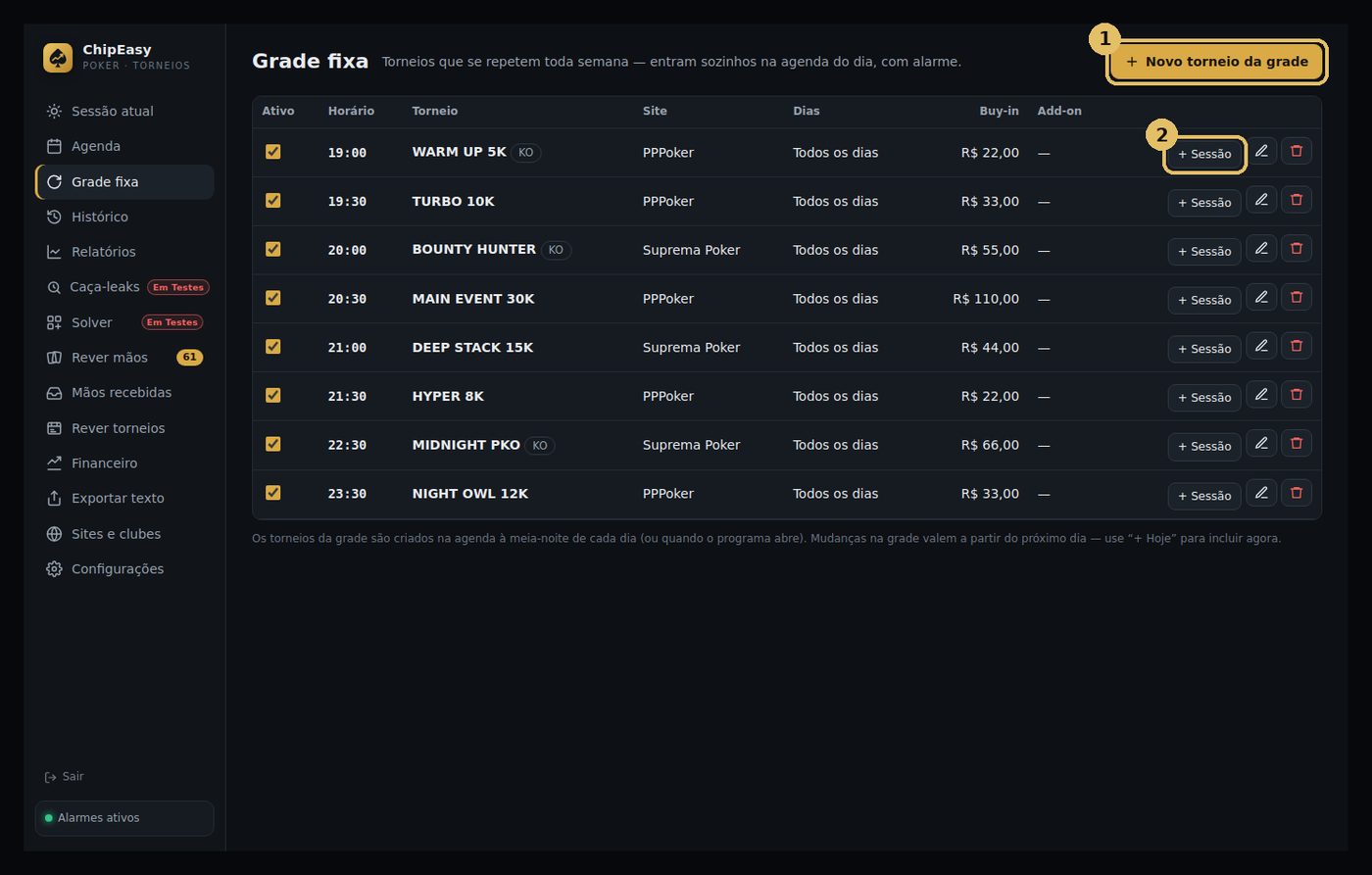 Grade fixa